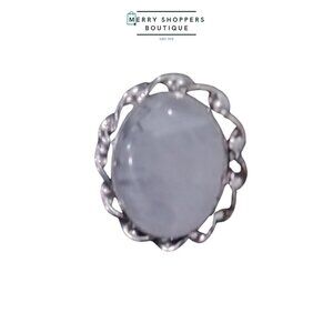 Sterling Silver Milky Quartz Ring